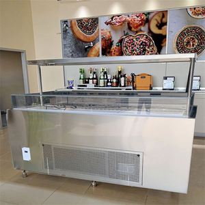 Pastel de refrigerador de panadería vertical comercial para escaparate con estantes de exhibición de enfriador de pastelería para pasteles y pastelería - Product Image 6