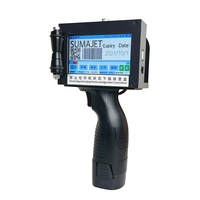 Imprimante à jet d'encre portable 12.7mm 0.5 pouces Date d'expiration portable Code à barres QRcode Machine à jet manuel Imprimante en bois à seau PP