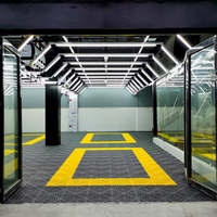Carrelages de sol de garage en PP de 20mm d'épaisseur à emboîtement rapide pour extérieur pour atelier entrepôt lavage de voiture carrelage de sol de sport