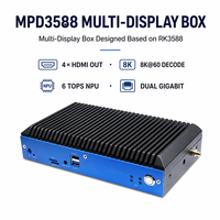 Boîtier Android RK3588 multi-écrans 4K 8K pour affichage numérique publicitaire, lecteur multimédia Android 14 avec 8 Go de RAM
