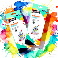 Vente en gros de tubes en aluminium à pigments pour aquarelle de 6ml Ensemble de peinture pour enfants 12 couleurs de peintures à l'aquarelle Fournitures d'art