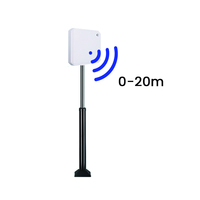 Lecteur RFID UHF longue portée pour la gestion des véhicules ABS 860-960 MHz Étanche Interface Wiegand 26/34 Lecteurs de cartes de contrôle d'accès