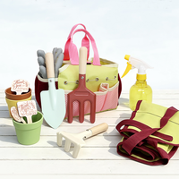 Ensemble d'outils de jardinage pour enfants Montessori, 6 pièces, sac fourre-tout, râteau, truelle, pot de plante, kit d'activités éducatives pour tout-petits, nature