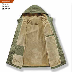 <span class=keywords><strong>Parka</strong></span> cortavientos larga <span class=keywords><strong>caqui</strong></span> Retro americana para <span class=keywords><strong>hombre</strong></span>, prendas de vestir de otoño e invierno con lona con capucha, diseño de longitud media - Product Image 2