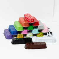 Moule à gâteau miniature rectangulaire en aluminium jetable, moule à pain et à cupcakes pour la cuisson des gâteaux