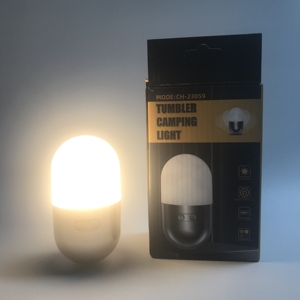 USB Có Thể Sạc Lại Xách Tay Cắm Trại Đèn Quà Tặng Đầy Màu Sắc Tumbler Ánh Sáng Ban Đêm LED Tumbler Trứng Đèn Pin Viên Nang Hình Dạng Ánh Sáng - Product Image 1