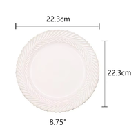 Vente en gros de vaisselle moderne de style nordique de luxe, ensemble de bol d'assiette à bordure dorée, style céramique noir stocké