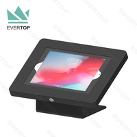 LST02-C En Métal Tablette POS Table Rotative Stand De Kiosque De Table Android/iPad Kiosque Tactile pour Restaurant À Commande Automatique Support DE POSITION