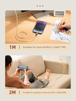 LDNIO LS681 Câble chargeur USB de bonne qualité pour téléphone Câble de synchronisation de données de transfert de charge rapide 1m 2m en stock