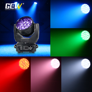 Abd depo LED sahne ışık 19*15W <span class=keywords><strong>DMX</strong></span> 19x15W RGBW 4in1 Zoom LED stroboskop yıkama hareketli kafa ışık DJ Bar disko kulübü için - Product Image 3