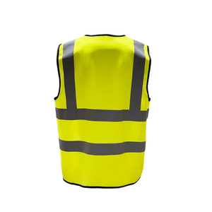 Gilet de sécurité haute visibilité personnalisé CITICITY avec logo réfléchissant pour travaux industriels et de construction, en polyester avec poches - Product Image 3