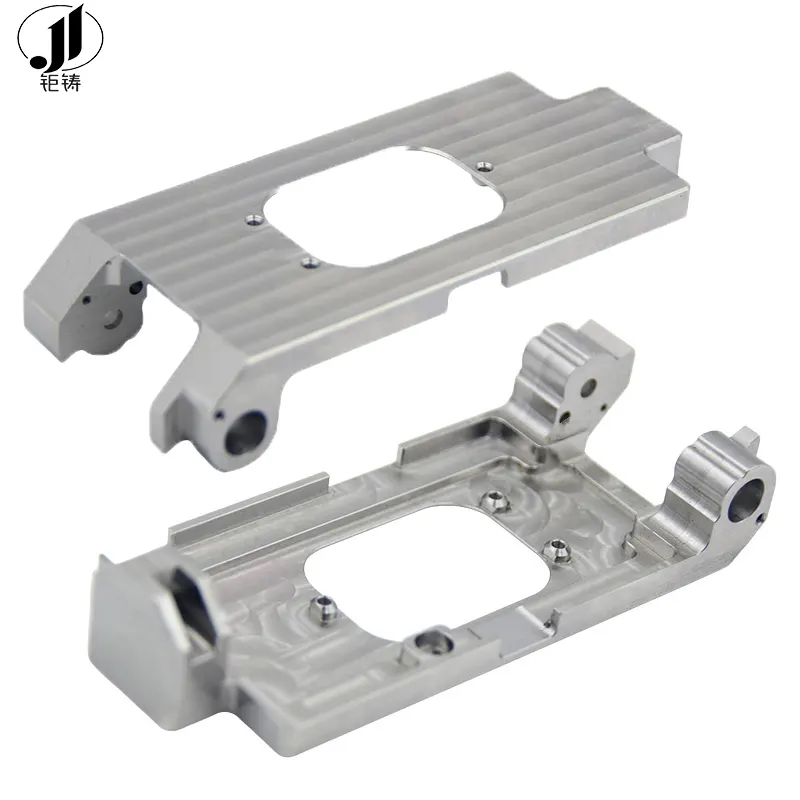 Juzhu ที่กําหนดเองความแม่นยํากันชนหน้าฐานกลางรถบรรทุกอะไหล่หล่อ 5 แกน CNC Machining ชิ้นส่วนอลูมิเนียม