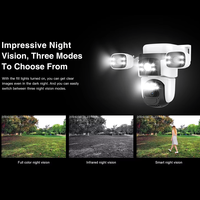CB621SR 12MP Dual Band WiFi Tenaga Surya 360 °   Kamera Keamanan Luar Ruangan PTZ Penglihatan Malam 3 Sudut Pandang Deteksi Manusia AI Cloud