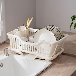 Escorredor de prato para cozinha, escorredor de louça em uma camada, suporte de prato de plástico, armazenamento de prato, multicenário, uso, armazenamento de cozinha - Product Image 3