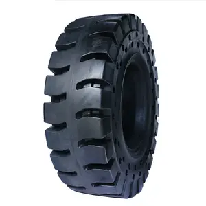 Solid wheel loader tire 17.5-25 big tyre for wheel loader crane loader steel plant mining ground
