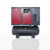 Compresseur d'air intégré ZAKF à vis, 22 kW, 30 CV, à faible consommation d'énergie et faible bruit, avec réservoir et sécheur, pour découpe laser