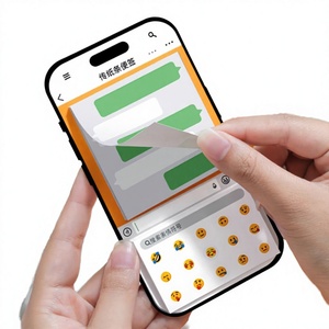 42 notes autocollantes à feuilles mobiles par paquet, notes bulles vertes, émoticônes bulles de chat créatives, notes autocollantes élégantes pour les cours décontractés - Product Image 3