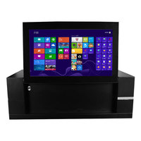 Mesa de pantalla táctil interactiva inteligente lcd de altura hacia arriba y abajo giratoria a medida