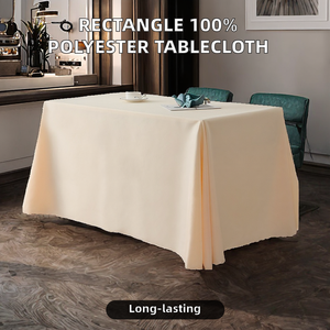 Mantel Redondo 100% Algodón/Poliéster, Color Sólido, para Bodas, Hoteles y Restaurantes, Duradero, de Alta Calidad, Venta al Por Mayor - Product Image 2