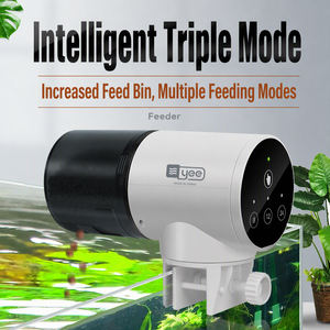 Distributeur automatique de nourriture pour poissons JSD, minuteur pour aquarium, 4 modes automatiques, alimentation manuelle, écran LCD, charge USB - Product Image 2