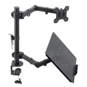 Single Monitor <b>Desk</b> Mount Stand for Laptop Holds <b>Computer</b> Screen up to 17 Inch New Stock Notebook Monitor Mount - Product Image 5