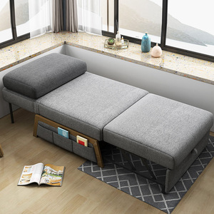 Sofá cama de lujo con luz nórdica multifuncional para familia pequeña, gente perezosa plegable, puede dormir para sala de estar, comedor escolar - Product Image 3