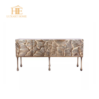 Table console moderne de luxe en métal pour la maison et les hôtels, meubles de salle à manger pour le salon
