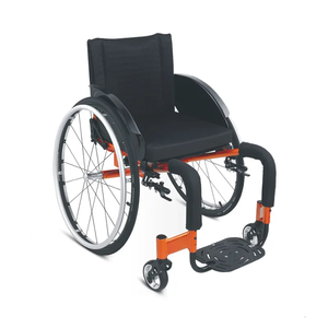 Silla de ruedas deportiva compacta de aluminio para ocio Silla de Ruedas de transporte portátil manual ligera - Product Image 1