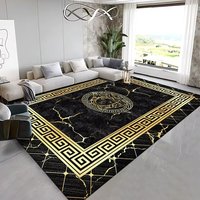 Salon grand tapis en cachemire matériau en microfibre chambre à coucher tapis de maison tapis lavable de luxe léger nordique