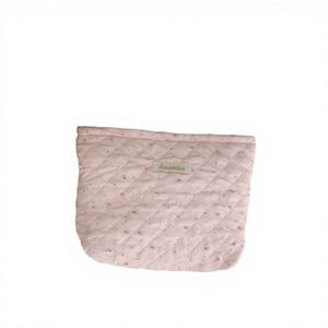 Sac de rangement portable en polyester grande capacité avec fermeture éclair pour produits de soin, maquillage et articles de toilette - Product Image 1