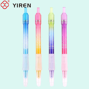 YIREN Rhinestone decorado gradiente bolígrafos cuerpo transparente palabras inspiradoras chicas favoritas - Product Image 4