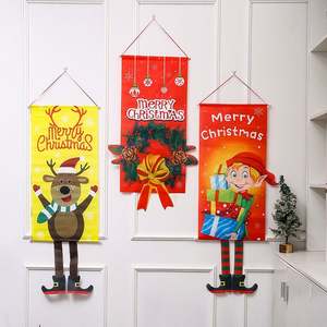 Feliz Navidad Porche Puerta Banner Decoración de adorno de Navidad al aire libre para el hogar Bandera colgante de Navidad - Product Image 6