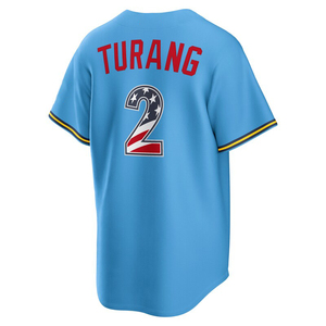 เสื้อเบสบอลฉลองครบรอบปี 1776-2026 แบบเย็บติดชื่อ Aaron Judge, Alex Bregman, Bo Bichette, <span class=keywords><strong>Edwin</strong></span> Diaz, Adley Rutschman, Bo Bichette ไซส์ S-5XL - Product Image 4
