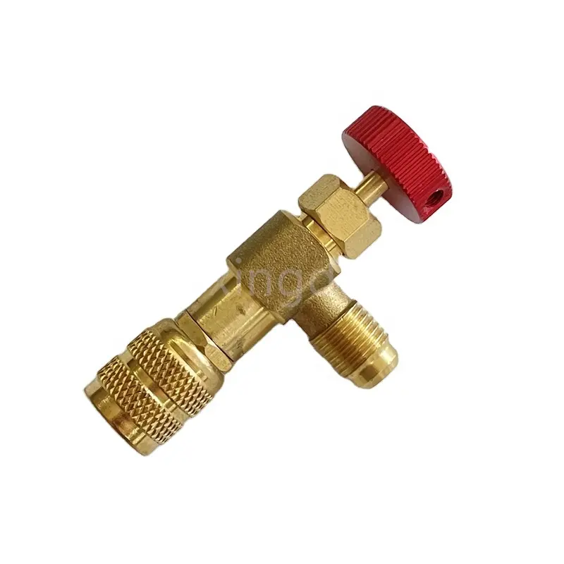 Air Conditioning Connectors,2 Pieces Brass R134a Car Air Conditioning Fluoride Joints Quick - View #6