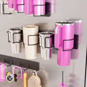 Tumbler magnetico con coperchio tazza Stanley Cup Organizer supporto frigorifero porta borracce con ganci - Product Image 3