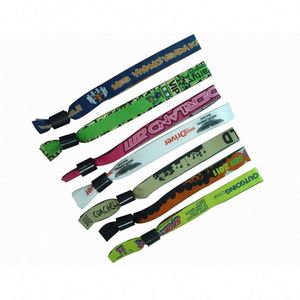 Pulsera Publicitaria para Eventos, Pulsera Tejida de Tela, Pulsera de Tela para Festivales y Conciertos, Pulsera de Hilo Tejido Personalizada - Product Image 6