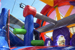 5-N-1 ruota panoramica bambini buttafuori gonfiabili castello di <span class=keywords><strong>salto</strong></span> commerciale casa di rimbalzo casa gonfiabile <span class=keywords><strong>con</strong></span> <span class=keywords><strong>ostacoli</strong></span>