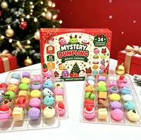 Calendrier de l'Avent de Noël : Boîte Mystère Squishy – Jouets Sensoriels Anti-Stress et Anti-Anxiété