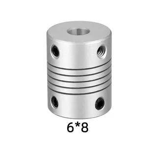 Ur Elk 6mm à 6mm coupleur de moteur pas à pas en alliage d'aluminium coupleur de connecteur de Joint pour imprimante 3D Machine CNC encodeur de bricolage