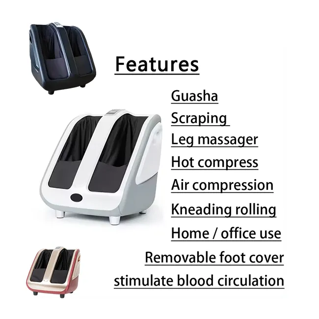 جهاز تدليك القدم المزود بنظام انعكاس الذكي الذي يحاكي تقنيات تدليك وتكبير وتدحرجة وكرش الجلد وكيس هوائي