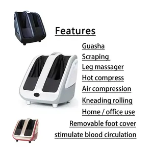 Smart Reflexology System Foot Calf Massager Equipped Which Mimics Massage Techniques Kneading Scraping Rolling And Airb Bag