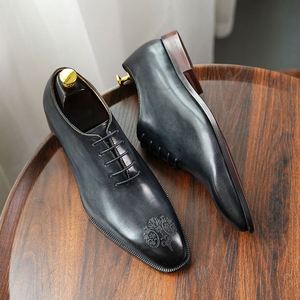 Zapatos de Vestir para Hombre, Estilo Moderno, de Cuero Genuino, Formales, para Oficina - Product Image 3