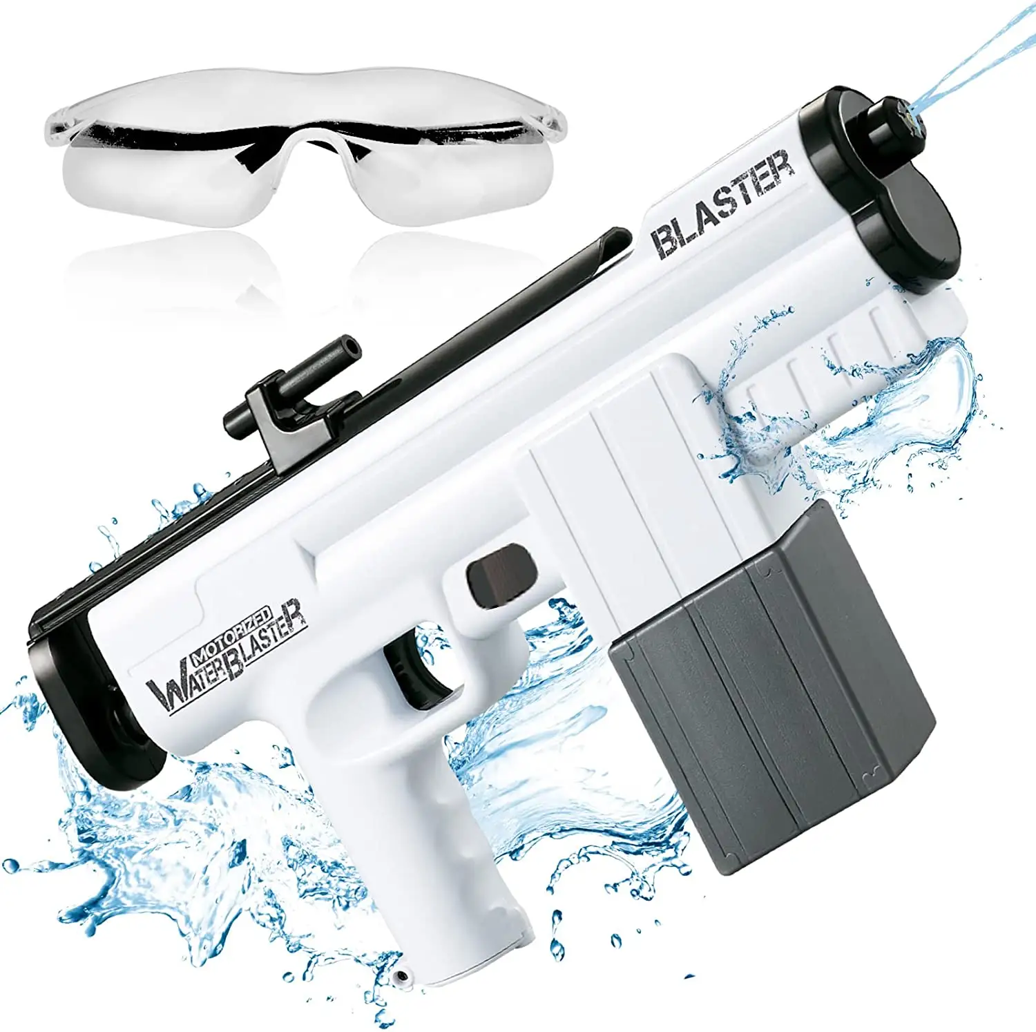 Elektrische Wasser pistole, automatische Wassers pritz pistolen mit 375CC hoher Kapazität für Kinder und Erwachsene, Spritzpistolen-Spielzeug mit einer Reichweite von bis zu 22 FT, Wat