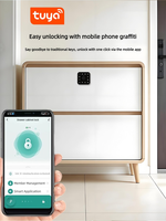 Serrure de meuble intelligente OEM ODM à empreinte digitale, sans clé, biométrique, mot de passe numérique, carte RFID, contrôle par application V380 pour tiroir et casier