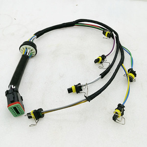 Pièces de machines de construction 222-5917 Faisceau de câblage injecteur de carburant moteur C7 2225917 pour excavatrice E324D E325D - Product Image 1
