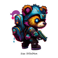 Transferencias Termoadhesivas Personalizadas de Oso de Dibujos Animados para Impresión por Transferencia, Plastisol para Decoración de Ropa y Prendas