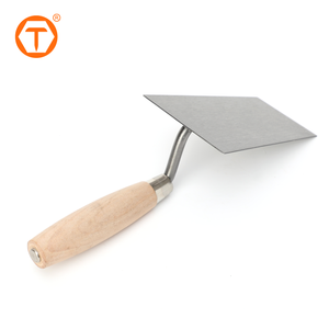 مالج أسمنت يدوي من الفولاذ الكربوني بمقبض خشبي مريح وطرف مربع لوضع الطوب - Product Image 2