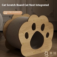 Chat Condo Luxe Grande Patte-Forme Moderne Durable Chat Gratte Avec Griffe Nid Couche