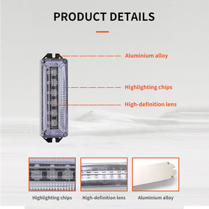 डीआरएल 24LED चमकती प्रकाश 4pcs कार स्ट्रोब फ्लैश लाइट रिमोट कंट्रोल के साथ पानी का छींटा आपातकालीन चेतावनी दीपक बंद प्रकाश का नेतृत्व किया बॉक्स - Product Image 5