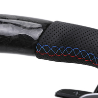 Volant en cuir semi-perforé personnalisé en carbone forgé pour BMW F10 F20 F21 F30 F31 F32 M2 F87 M3 F80 M4 F82 F85 E70 E90 E92